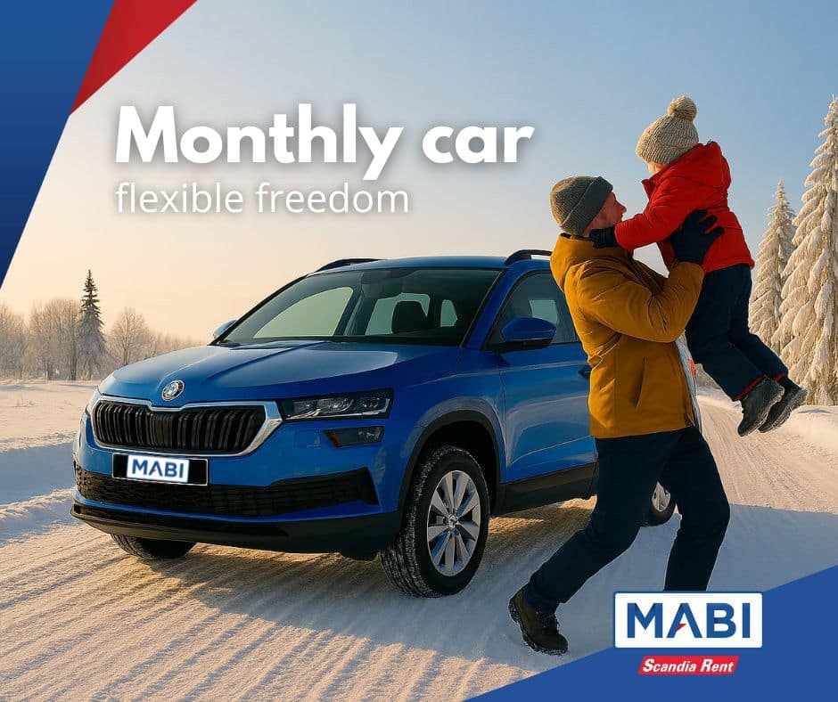 Monthly car flexible freedom. Scandia Rent MABI